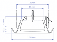 PRO CV Extract Air Valve 125mm Plastic Adjustable
