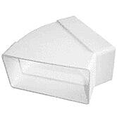 PVC Flat- 45º Horizontal Bend